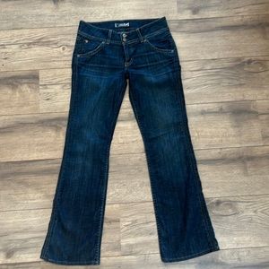 Hudson Dark Blue Jeans.  Bootcut.